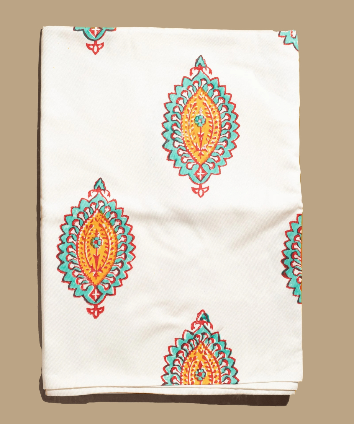 Maeve Mores Block print Fabric Table Cover - Image 2